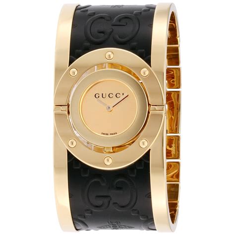 gold bangle gucci|gucci gold bangle watches ladies.